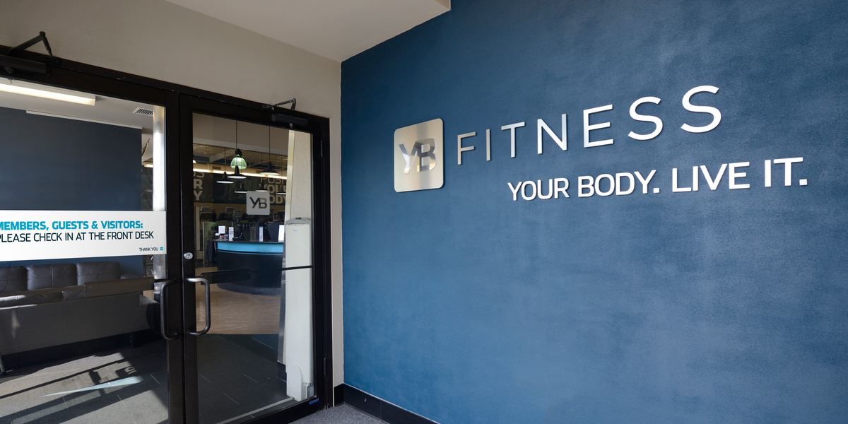 The YB Fitness entrance